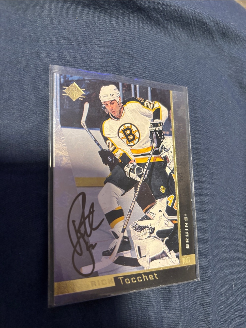 Autographed 1996-97 Upper Deck SP Rick Tocchet #12